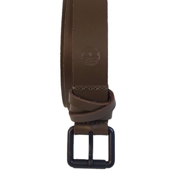 Timberland Accessories - Timberland Dark Khaki 30mm Wrap Keeper Belt XL Minimalist Neutral Office